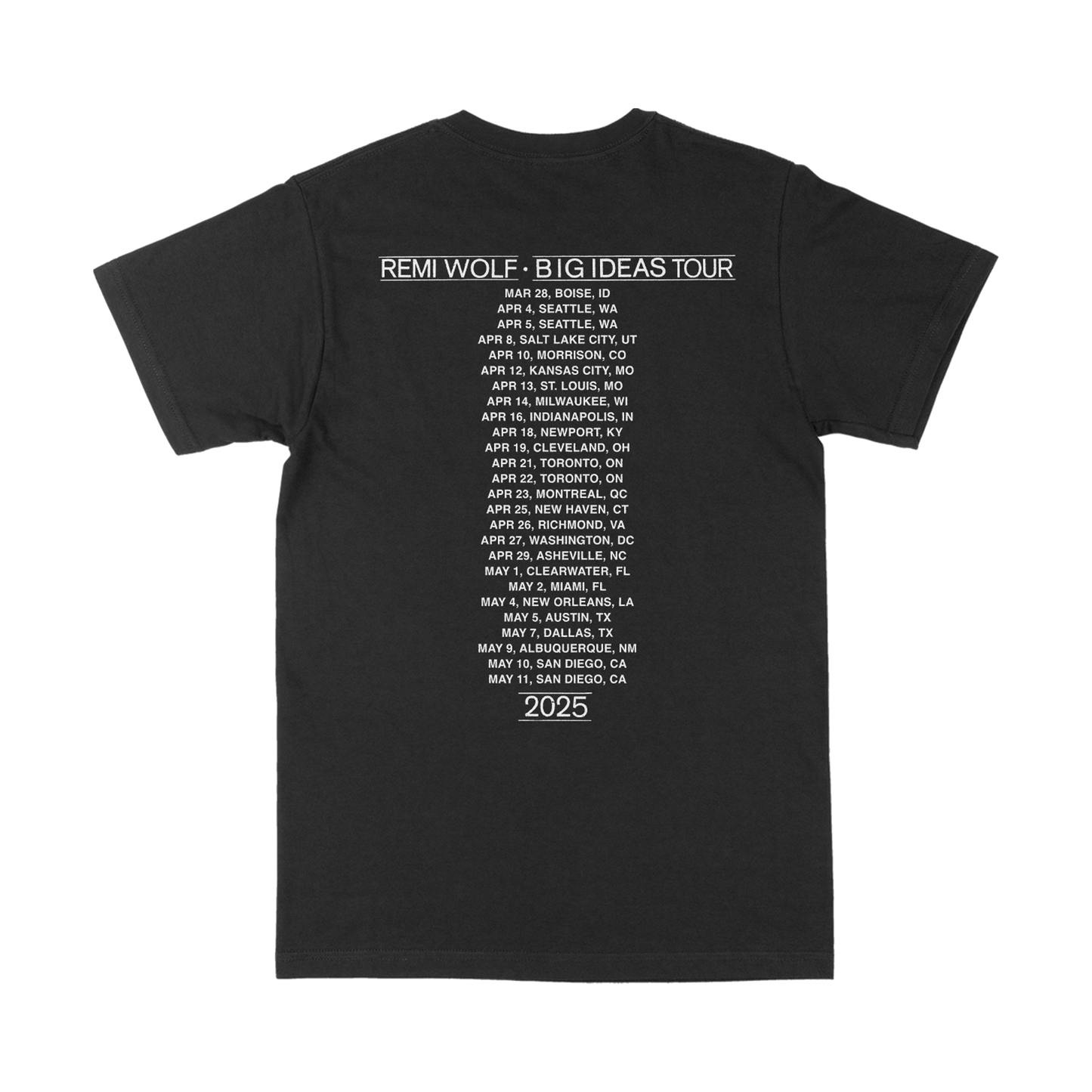 Big Ideas 2025 Tour T-Shirt