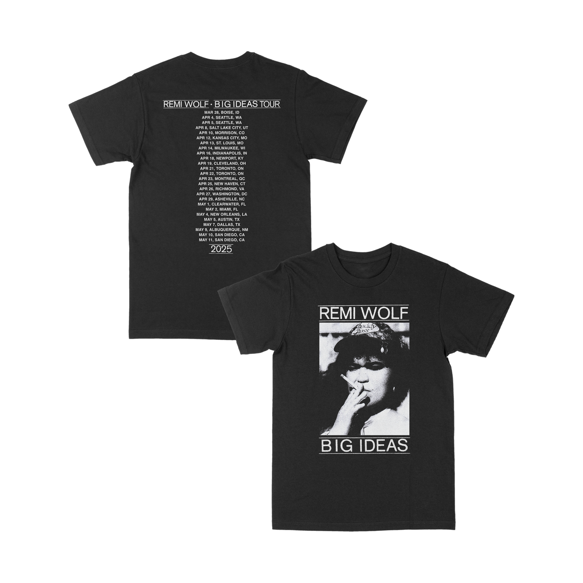 Big Ideas 2025 Tour T-Shirt – Remi Wolf Merch