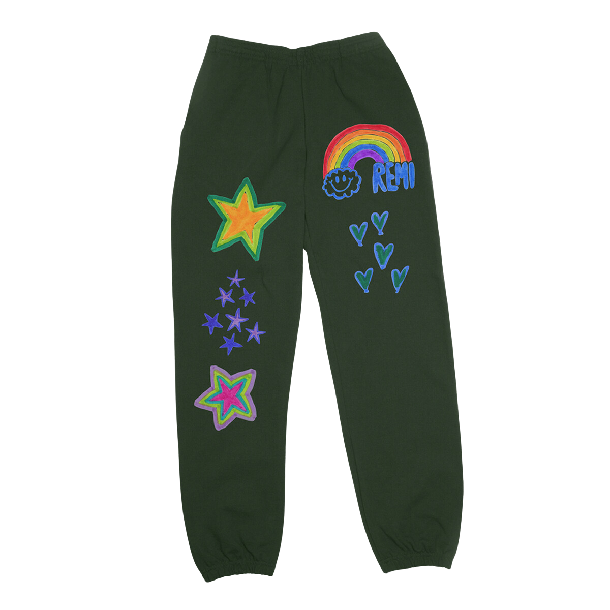 Scribble Sweatpants – Forest Green